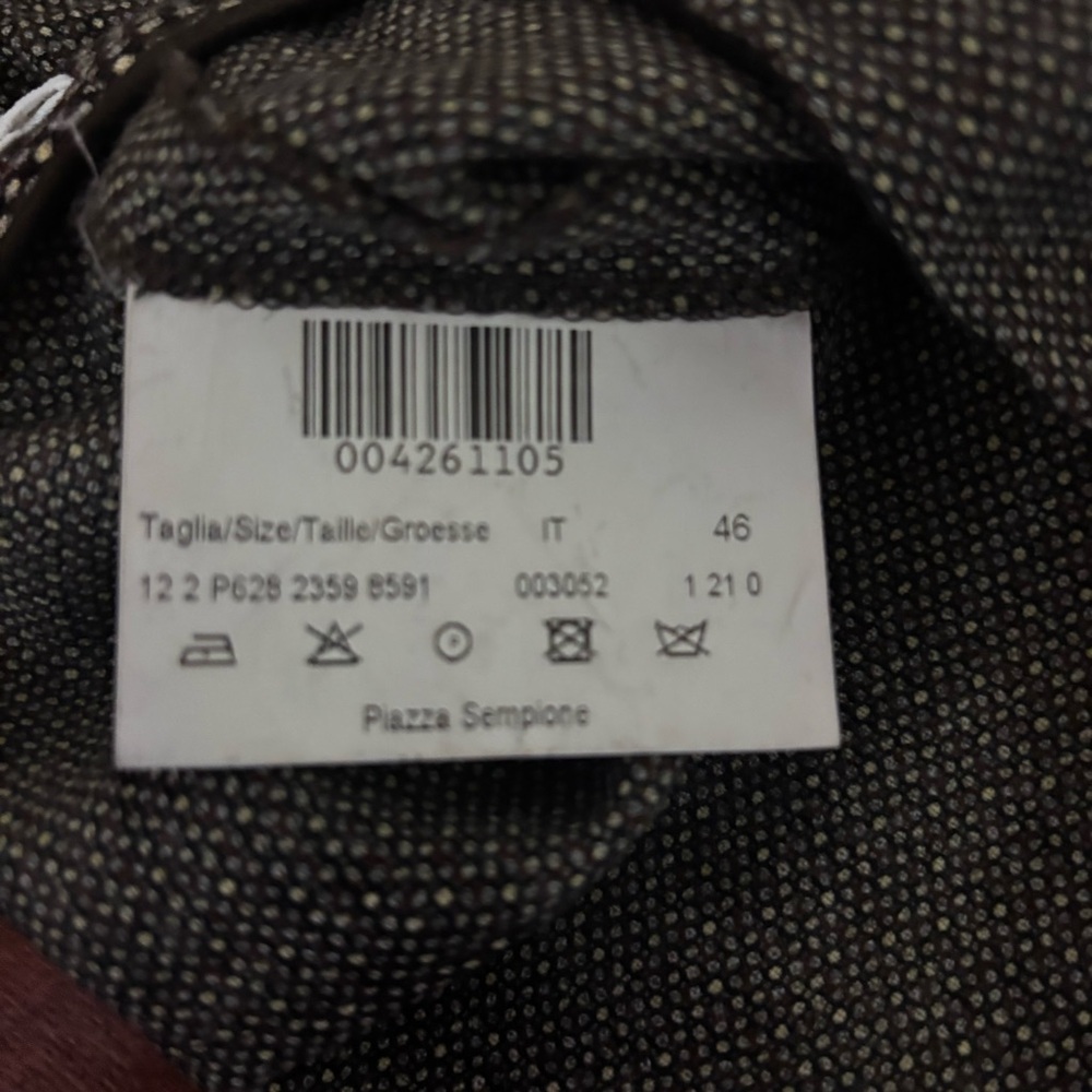 Piazza Sempione Brown Wool Tweed Dress Pants - Picture 5 of 6